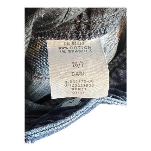 Gap Womens Jean Shorts Denim 2 / 26 Cuffed Rolled Hem Casual shorty Shortie - Picture 6 of 6